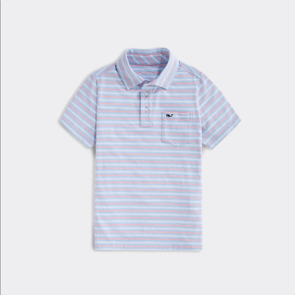 Vineyard Vines colony striped polo boys 6